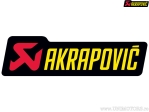 Décalcomanie de remplacement - couleur de base: noir / rouge / jaune - dimensions: 90 x 27 mm - Akrapovič