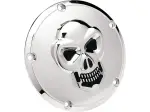 Derby-Deckel 3D Schädel Chrom - Schwarz, Chrom - 19020061