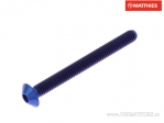 Domború sapka Pro Bolt M4 x 0.70 x 40 mm titán kék - JM