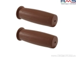 Ensemble de poignées de guidon vintage - couleur: marron (longueur: 115 mm) - RMS