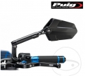 Espelho esquerdo universal preto em forma de losango Puig Xplorer M8 mm (rosca esquerda) para montagem no guidão - JM