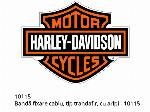 Fascetta cavo, rosebud, con ali - 10115 - Harley-Davidson
