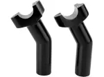 Forged Aluminum Handlebar Risers - Black - 06020414