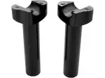 Forged Aluminum Handlebar Risers - Black, Gloss - 06020405