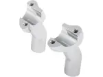 Forged Aluminum Handlebar Risers - Chrome - 06020408
