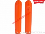 Fork Leg Guards (Orange) - Husqvarna FC / FE / TC / TE / KTM EXC / EXC TPI / EXC 4T ie / SX-F ie ('15-'19) - Polisport