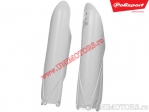 Fork Leg Protectors (White) - Yamaha YZ 125 / YZ 250 2T ('15-'19) / YZ 250 F 4T / YZ 450 F ('10-'19) - Polisport