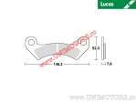 Front Brake Pads - MCB889SI Sintered SI - Lucas TRW