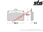 Front brake pads - SBS 566DC (dual carbon) - (SBS)
