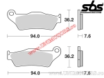 Front brake pads - SBS 671CS (carbon-silver) - (SBS)