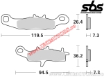 Front brake pads - SBS 726RSI (metallic / sintered) - (SBS)