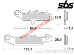 Front brake pads - SBS 798SI (metallic / sintered) - (SBS)