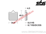 Front brake pads - SBS 870DS (double sintered) - (SBS)
