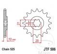 Front sprocket JTF506.14 (pas 525) -  Kawasaki KH 250 B ('76-'80) - JM