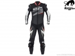 Furygan Leather Ride Black-White-Red (black-white-red) Motorcycle One-Piece Suit - Furygan