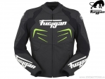 Furygan Power Black-Green Motorcycle Jacket (Black-Green) - Furygan