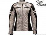 Geaca femei moto Rusty Stitches Joyce White-Black (alb-negru) - Rusty Stitches