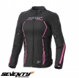 Geaca (jacheta) femei Racing Seventy vara/iarna model SD-JR67 culoare: negru/roz - Negru/roz, XS