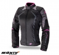 Geaca (jacheta) motociclete femei Racing Seventy vara/iarna model SD-JR49 culoare: negru/roz - Negru/roz, L