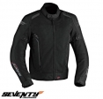 Geaca (jacheta) motociclete femei Touring vara Seventy model SD-JT36 culoare: negru/gri - Negru/gri, L