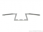 Guidão de aço cromado "Z" com diâmetro de 22mm e comprimento de 850mm sem furo de cabo - Fehling