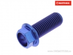 Hexagonal Cap Screw Pro Bolt M10 x 1.25 x 25 mm Blue Titanium - JM