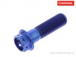 Hexagonal Cap Screw Pro Bolt M10 x 1.25 x 35 mm Titanium Racing Blue - JM