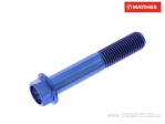 Hexagonal Cap Screw Pro Bolt M10 x 1.25 x 57 mm Titanium Racing Blue - JM