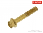 Hexagonal Cap Screw Pro Bolt M5 x 0.8 x 30 mm Stainless Steel A4 Gold - JM