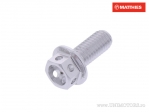 Hexagonal Cap Screw Pro Bolt M5 x 0.80 x 12 mm Aluminum Racing Silver - JM
