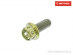 Hexagonal Cap Screw Pro Bolt M5 x 0.80 x 12 mm Titanium Racing Gold - JM
