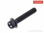 Hexagonal Cap Screw Pro Bolt M5 x 0.80 x 25 mm Titanium Racing Black - JM