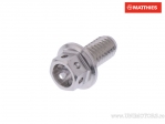 Hexagonal Cap Screw Pro Bolt M6 x 1.00 x 12 mm Stainless Steel A4 Racing Silver - JM