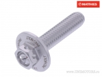 Hexagonal Cap Screw Pro Bolt M6 x 1.00 x 25 mm Aluminum Racing Silver - JM