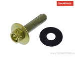 Hexagonal Cap Screw Pro Bolt M6 x 1.00 x 25 mm Titanium Racing Gold - JM