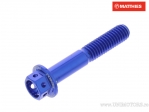 Hexagonal Cap Screw Pro Bolt M6 x 1.00 x 35 mm Aluminum Racing Blue - JM