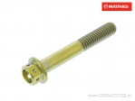 Hexagonal cap screw Pro Bolt M6 x 1.00 x 40 mm titanium Racing gold - JM
