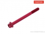Hexagonal Cap Screw Pro Bolt M6 x 1.00 x 65 mm Aluminum Racing Red - JM