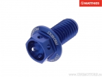 Hexagonal Cap Screw Pro Bolt M8 x 1.25 x 15 mm Aluminum Racing Blue - JM