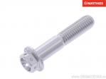 Hexagonal Cap Screw Pro Bolt M8 x 1.25 x 40 mm Aluminum Racing Silver - JM
