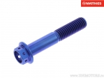 Hexagonal Cap Screw Pro Bolt M8 x 1.25 x 45 mm Titanium Racing Blue - JM