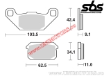 Hintere Bremsbeläge - SBS 848SI (metallisch / gesintert) - (SBS)