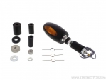 Indicator BL 1000 BLACK ALUMINUM with orange glass for mounting on handlebar end - Kellermann