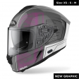 Integralhelm Airoh Spark Cyrcuit glänzendes Rosa: Größe - XS