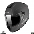 Integralhelm Axxis Hawk SV A2 Titanium Matt (integrierte Sonnenblende) - Version mit kurzem Spoiler - Titanium Matt, XS (53/54cm