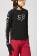 Jersey de MTB para jóvenes FOX - YTH RANGER DR LS JRSY [BLK]: Talla - YS