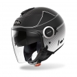 Jet-Helm (offenes Gesicht) Helios Map matt schwarz: Größe - MC