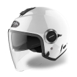 Jet-Helm (offenes Gesicht) Helios weiß glänzend: Größe - MC