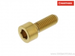 Kerek csavar Pro Bolt M6 x 1.00 x 16 mm inox A4 arany - JM