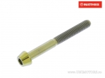 Kerek kúpos csavar Pro Bolt M4 x 0.70 x 35 mm titán arany - JM